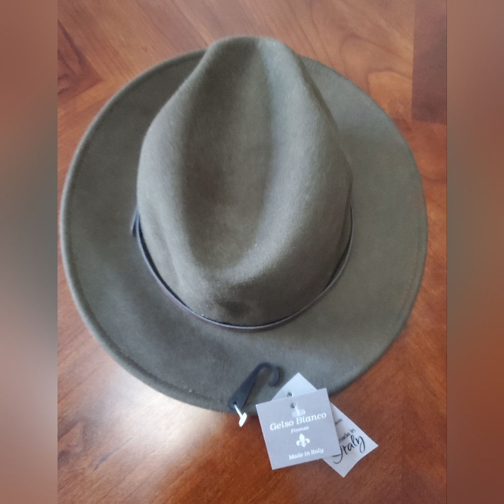 Gelso Bianco Firenze Hats ( Brown & Light Black) 100% Made in Italy - Picture 2 of 15